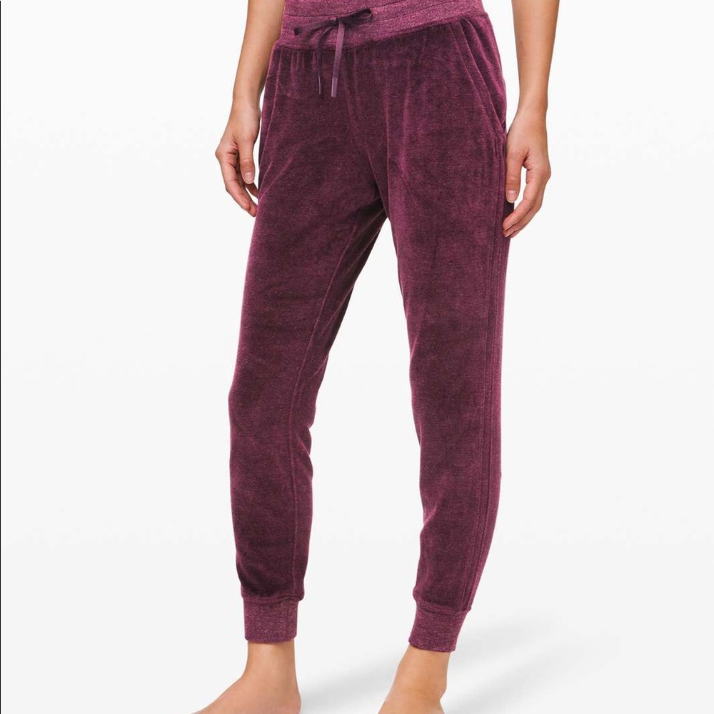♥️ NWT! Gorgeous Velour Lululemon Joggers! ♥️